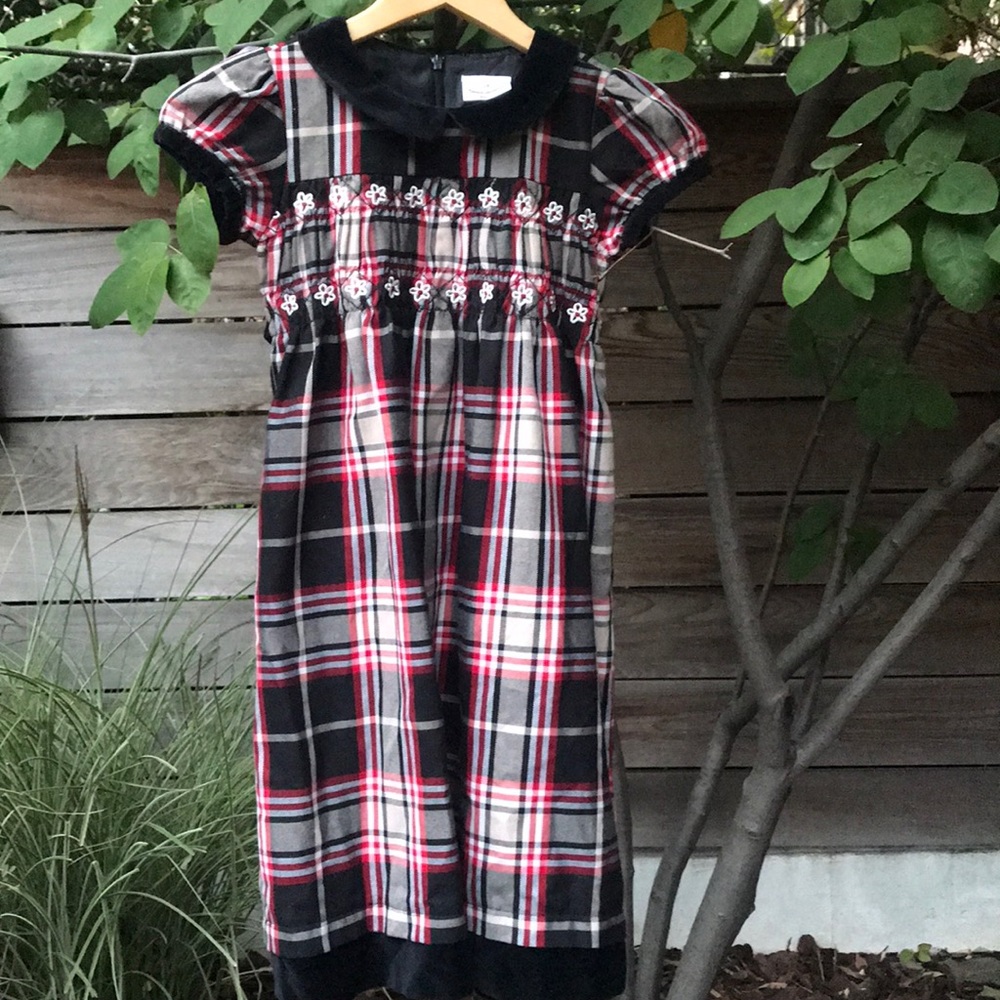Girls Hannah Andersson plaid dress